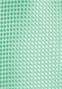 Cravate vert clair imprimé géométrique
