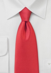Cravate rouge écarlate unie
