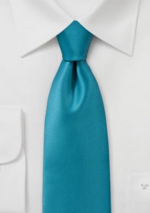 Cravate bleu turquoise unie