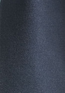 Cravate étroite bleu marine unie
