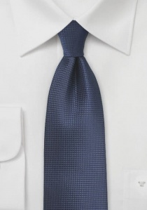Cravate unie structurée bleu marine