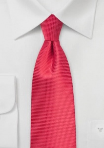 Cravate monochrome couleur fraise