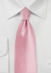 Cravate unie rosée structurée