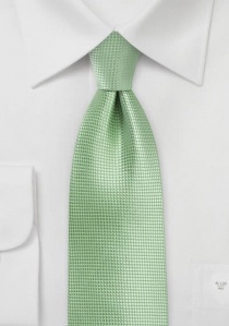 Cravate structurée unie vert clair