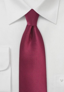 Cravate rouge bordeaux unicolore