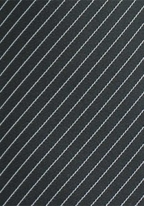 Cravate fines lamelles noir et gris
