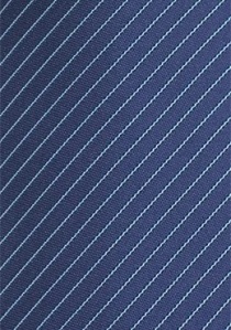 Cravate bleue marine fines lamelles