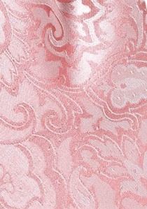 Cravate rose imprimé fleuri