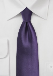 Cravate violet unie