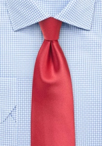 Cravate unie rouge chatoyant