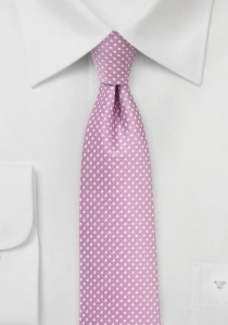 Cravate rose à multiples pois