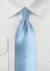 Cravate bleu glacier unie