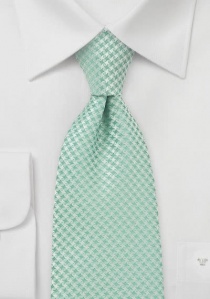 Cravate Jungens motif grille vert clair