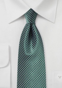 Cravate vert foncé imprimé gris violet