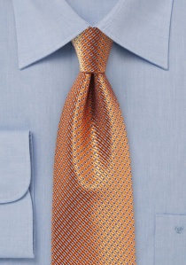 Krawatte Waffelmuster orange