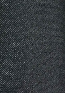 Cravate noire fines rayures à structure