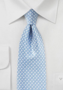 Cravate bleue motif damier
