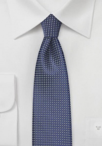 Cravate étroite pour hommes, structure gaufrée,