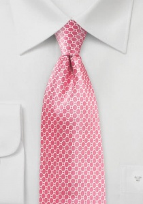 Cravate rose pink imprimé rétro
