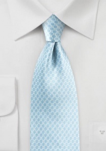 Cravate bleu ciel imprimé rétro
