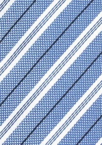 Cravate rayures bleu ciel