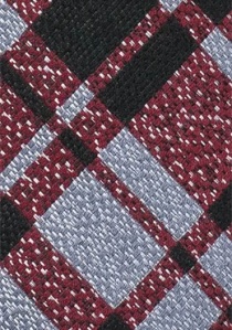 Cravate d'affaires en laine, design glencheck
