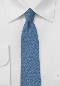 Cravate bleu acier chevron
