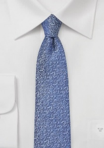 Cravate chinée structure bleu royal