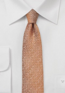 Cravate mouchetée structurée rouge brunâtre