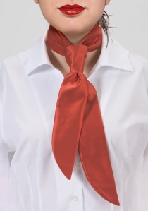 Cravate pour femme marron-rouge