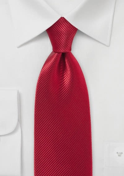 Kinder-Krawatte unifarben rot Linien