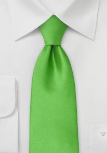 Cravate d'affaires élastique vert signal