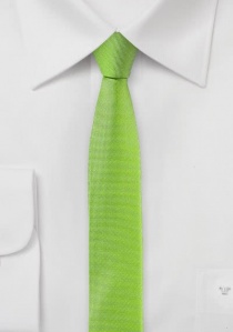 Cravate très étroite vert amande