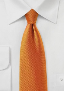 Cravate abricot rayures diagonales