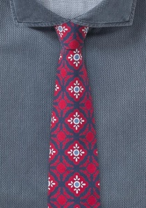 Cravate rouge moderne avec décoration Talavera