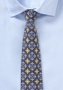 Cravate étroite en coton pour homme de la