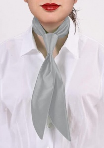 Cravate pour femmes gris argenté