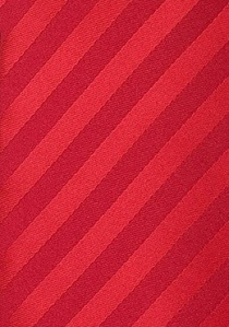 Cravate rouge étincelant rayures