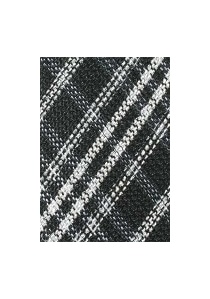 Cravate écossaise noire et blanche