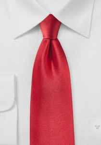 Cravate brillante rouge vif