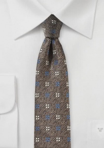 Cravate capuccino motif abstrait