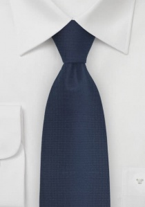 Cravate bleu marine structurée