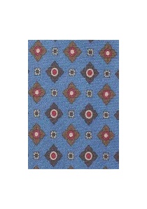 Cravate pour homme motif fleur anglaise bleu