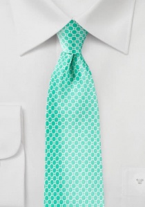 Cravate vert menthe effet rétro