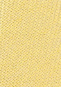 Cravate jaune clair en soie et lin