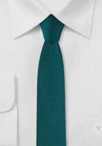 Cravate d'affaires extra étroite turquoise
