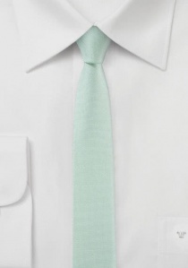 Cravate très étroite vert pâle