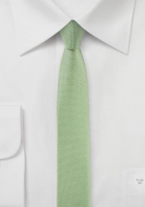 Cravate très étroite vert clair