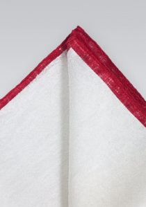 Echarpe Cavalier foulard lin naturel blanc bord