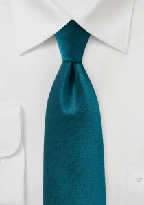 Cravate bleu-vert avec structure à chevrons